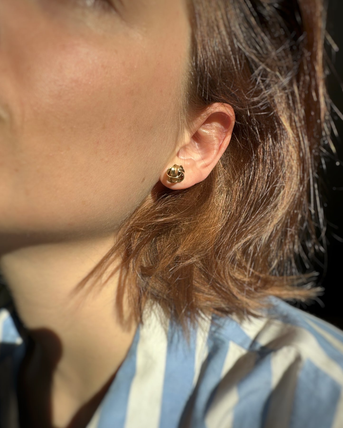 Vintage Ribbon Knot Studs