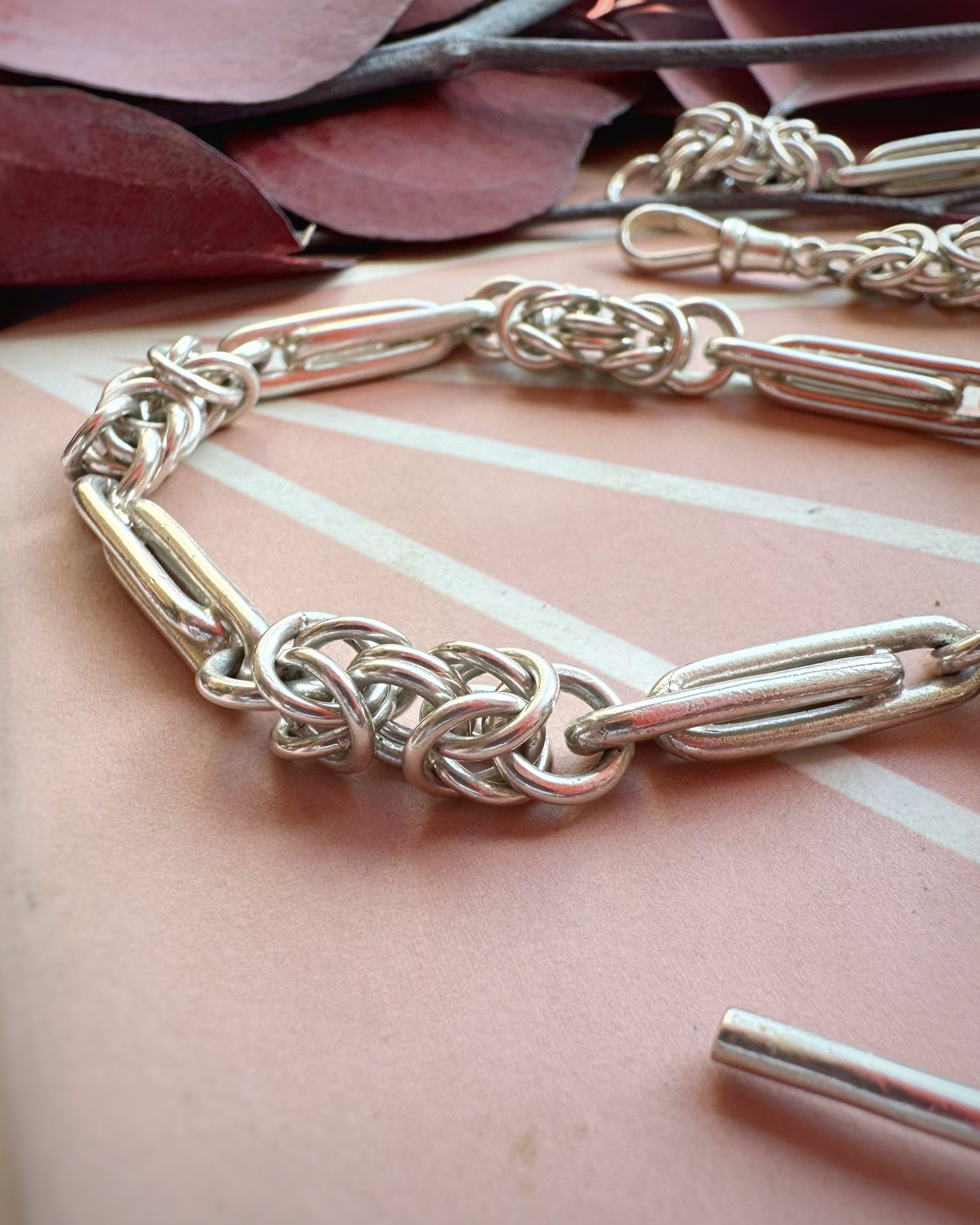 Vintage Ultra Chunky Double Trombone and Fancy Lovers Knot (18")