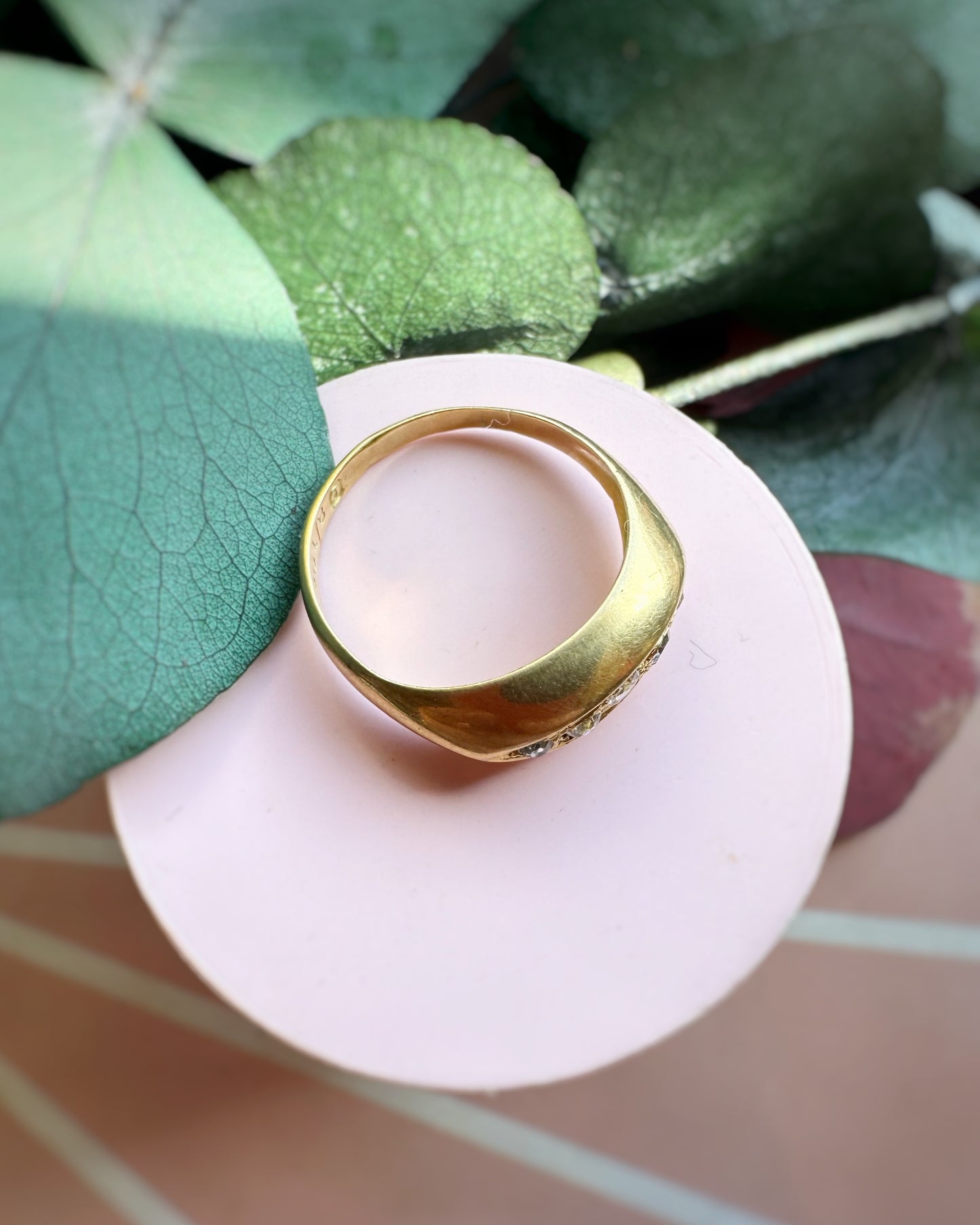 Antique 5-Stone Boat Ring