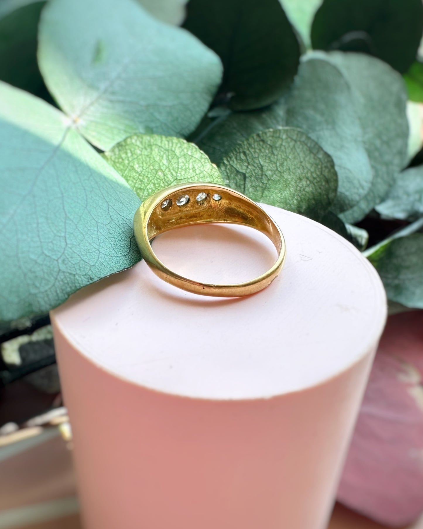 Antique 5-Stone Boat Ring