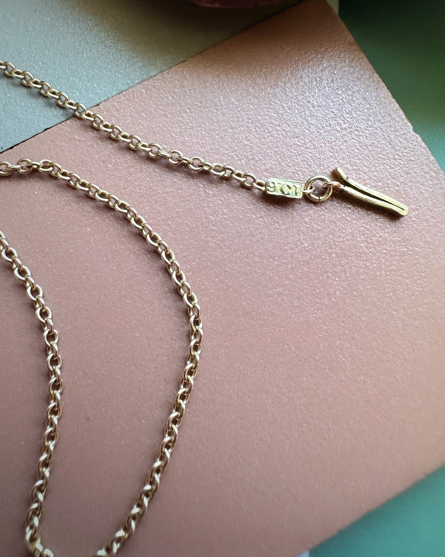 Antique Super Delicate Doughnutty Cable Chain (17.5")