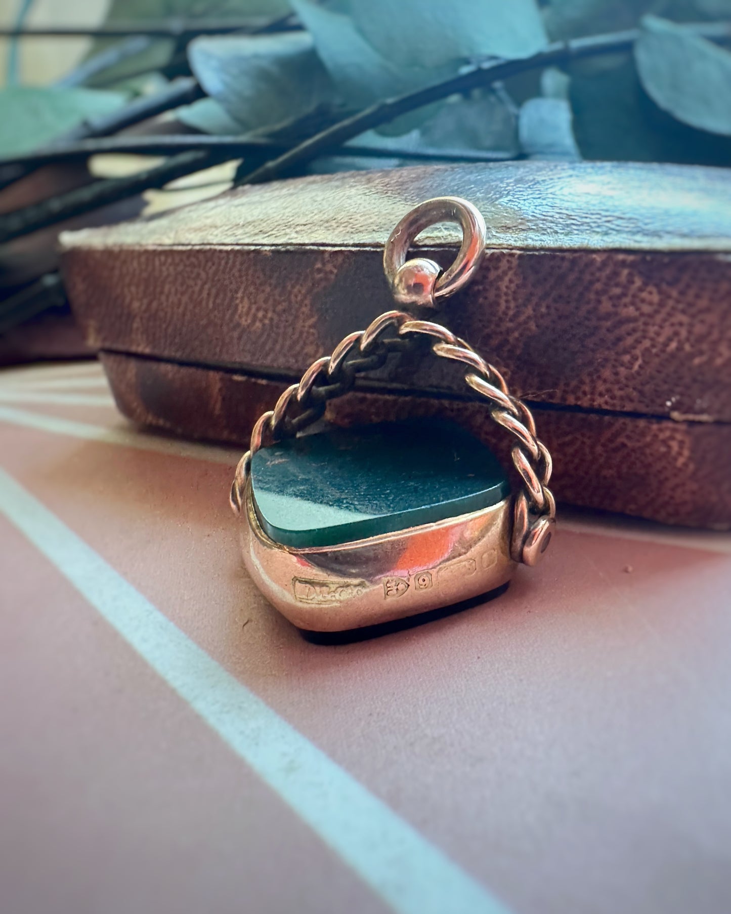 Antique Kite-Shaped Spinner Fob