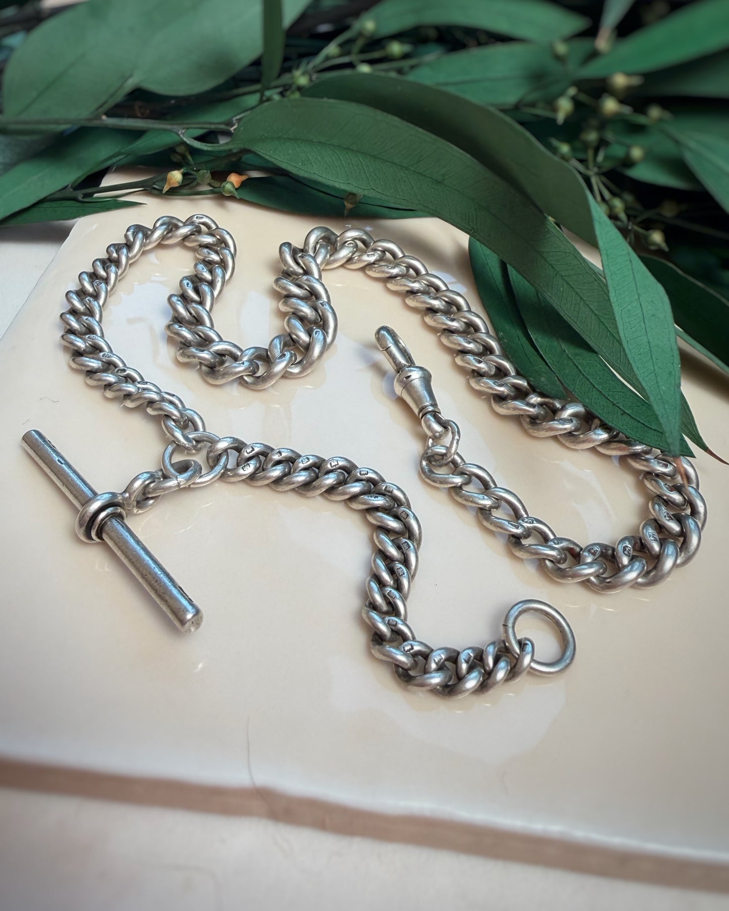 Antique 1895 Chunky Graduated Albert (16")