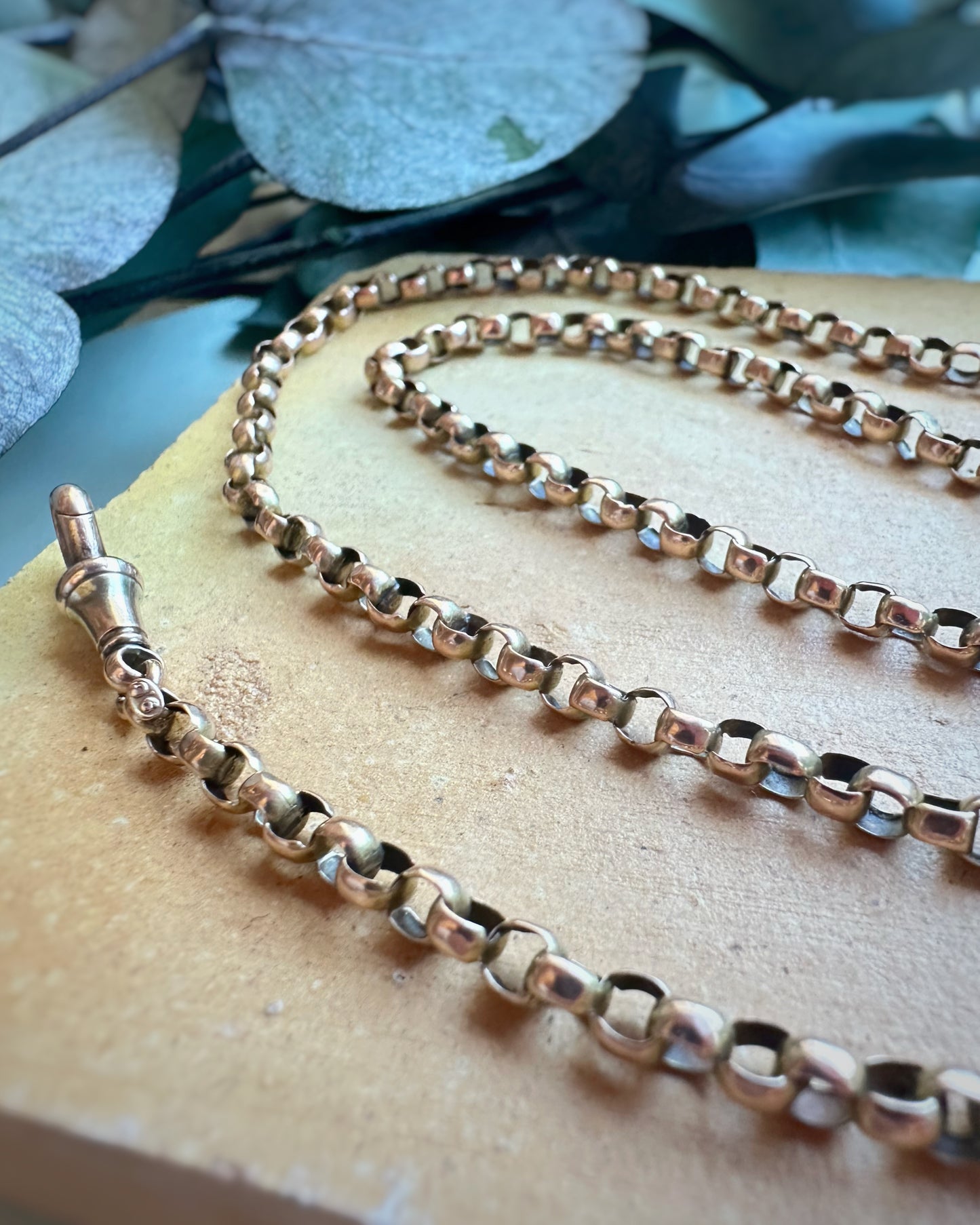 Antique Chunky Belcher Chain with Dog Clip (19.5")