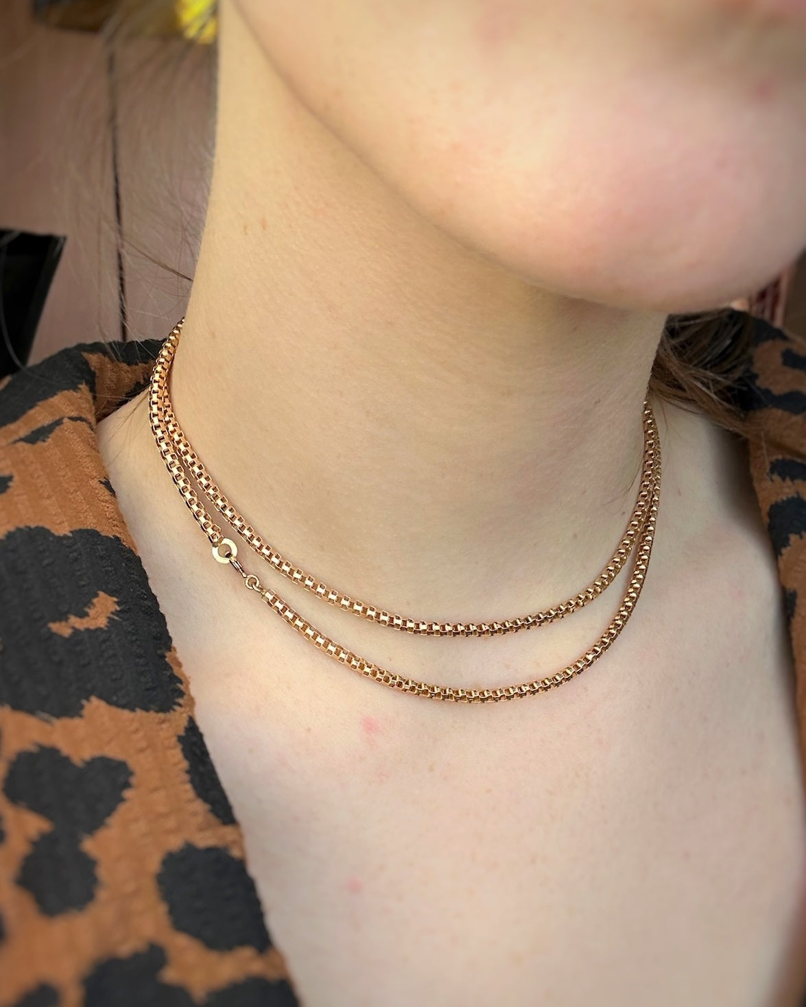 Vintage Snake Skin Chain (28")