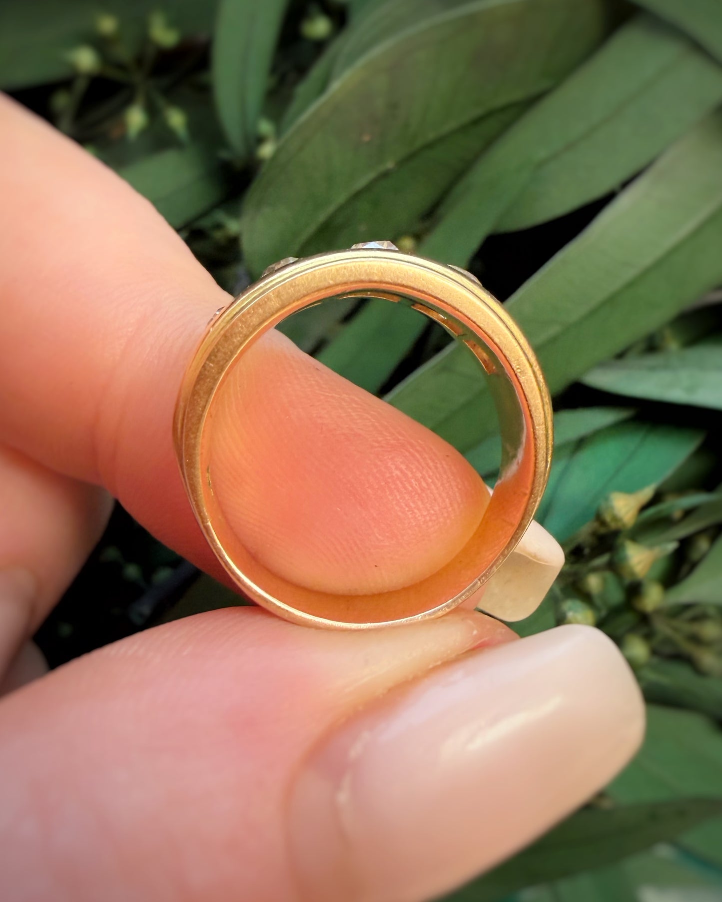 Antique Old Cut Gallery Ring (M / 6.25)