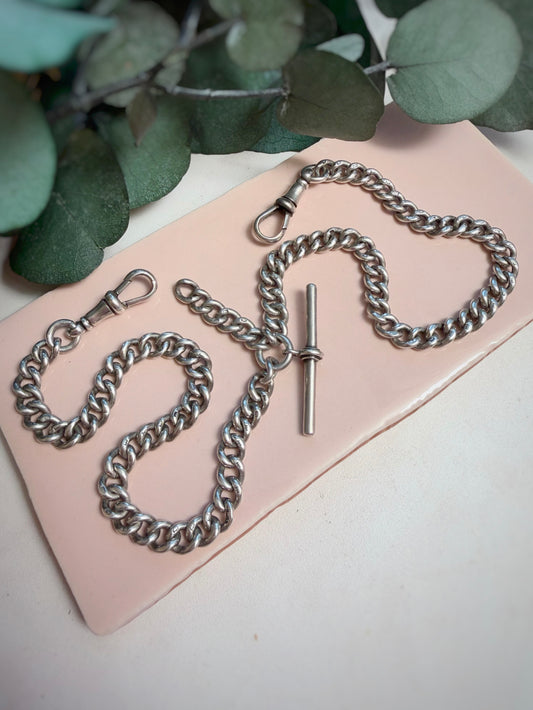 Antique 1912 Ungraduated Double Albert Chain (16.5")