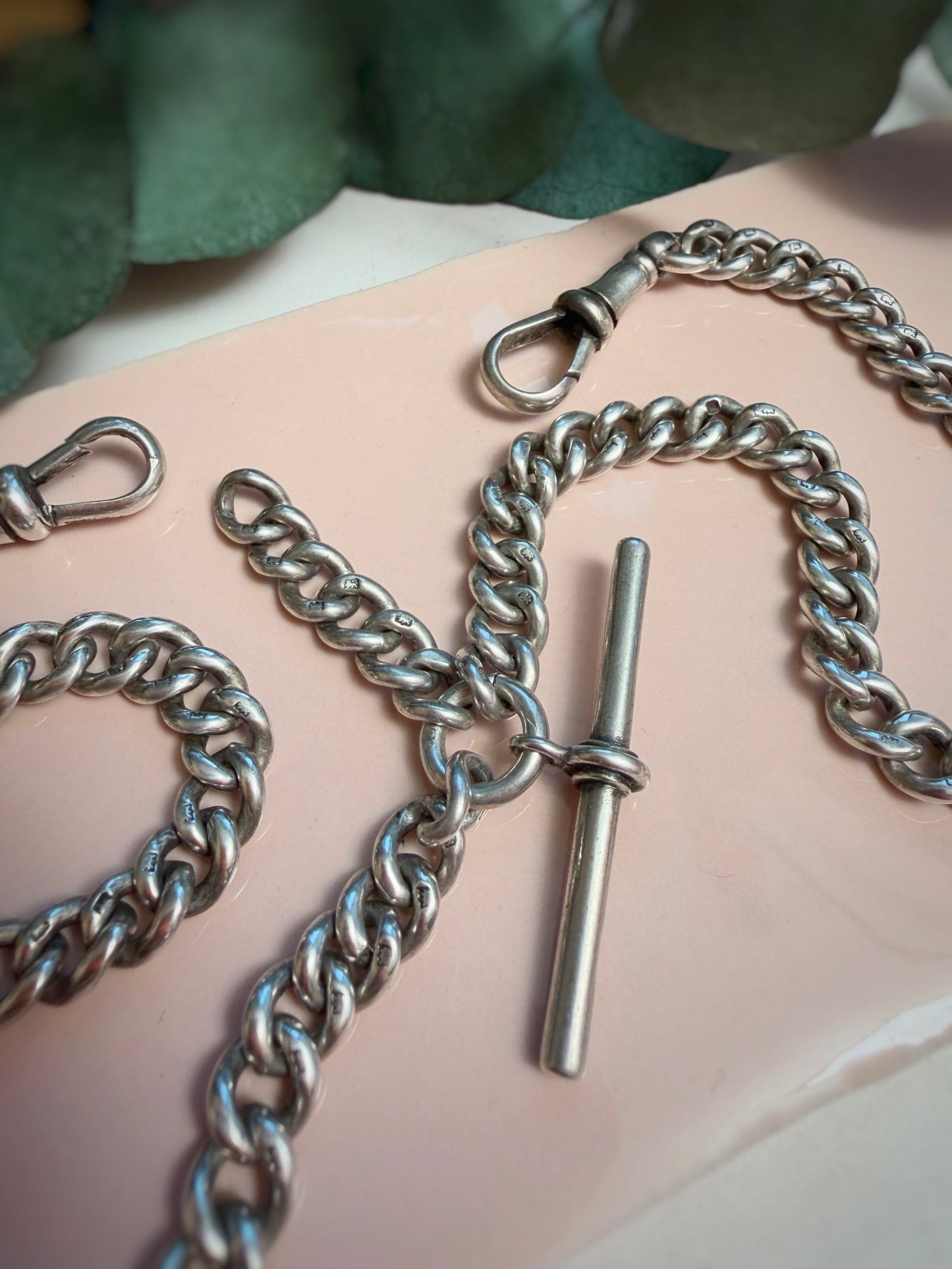 Antique 1912 Ungraduated Double Albert Chain (16.5")