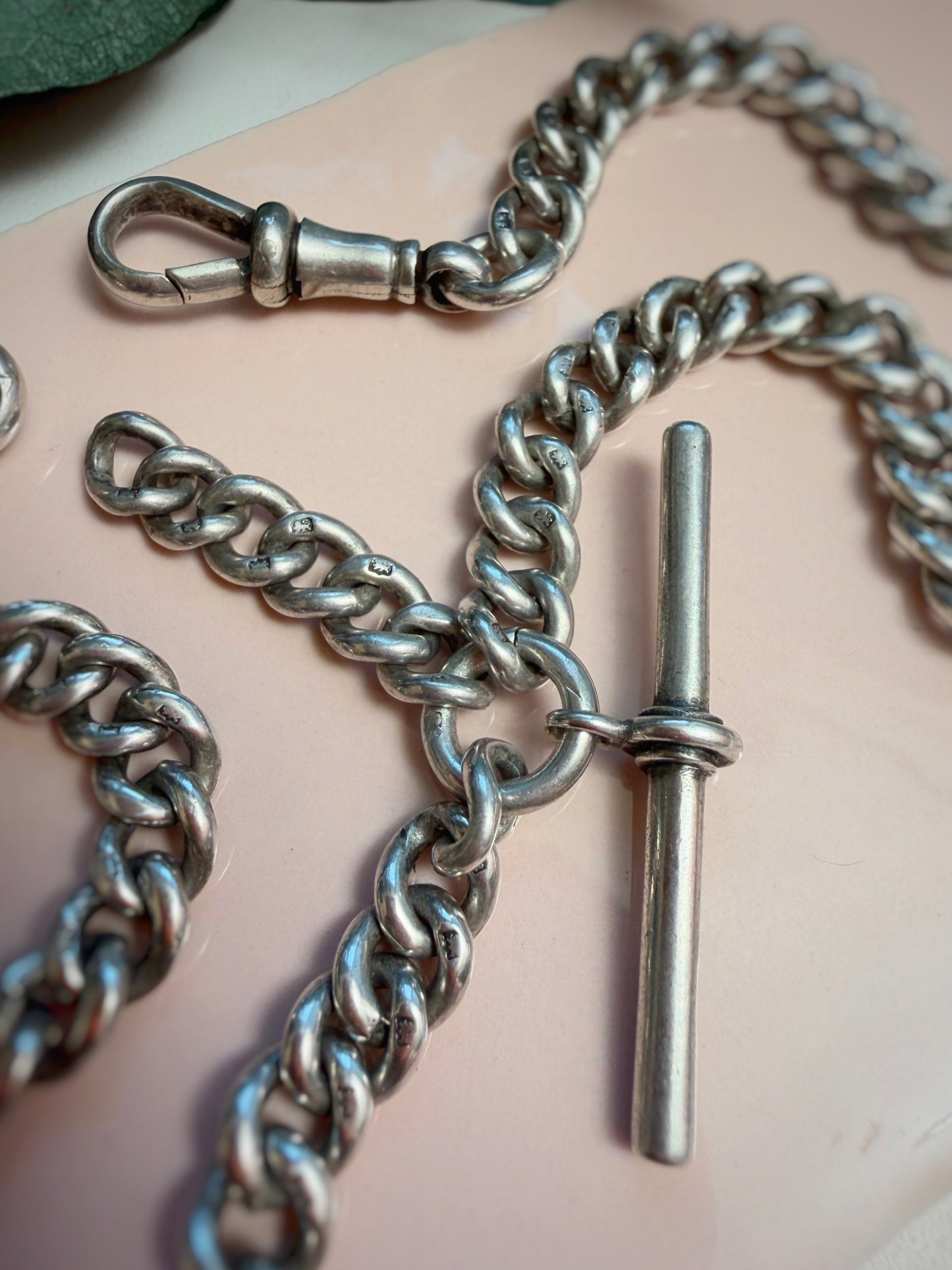 Antique 1912 Ungraduated Double Albert Chain (16.5")