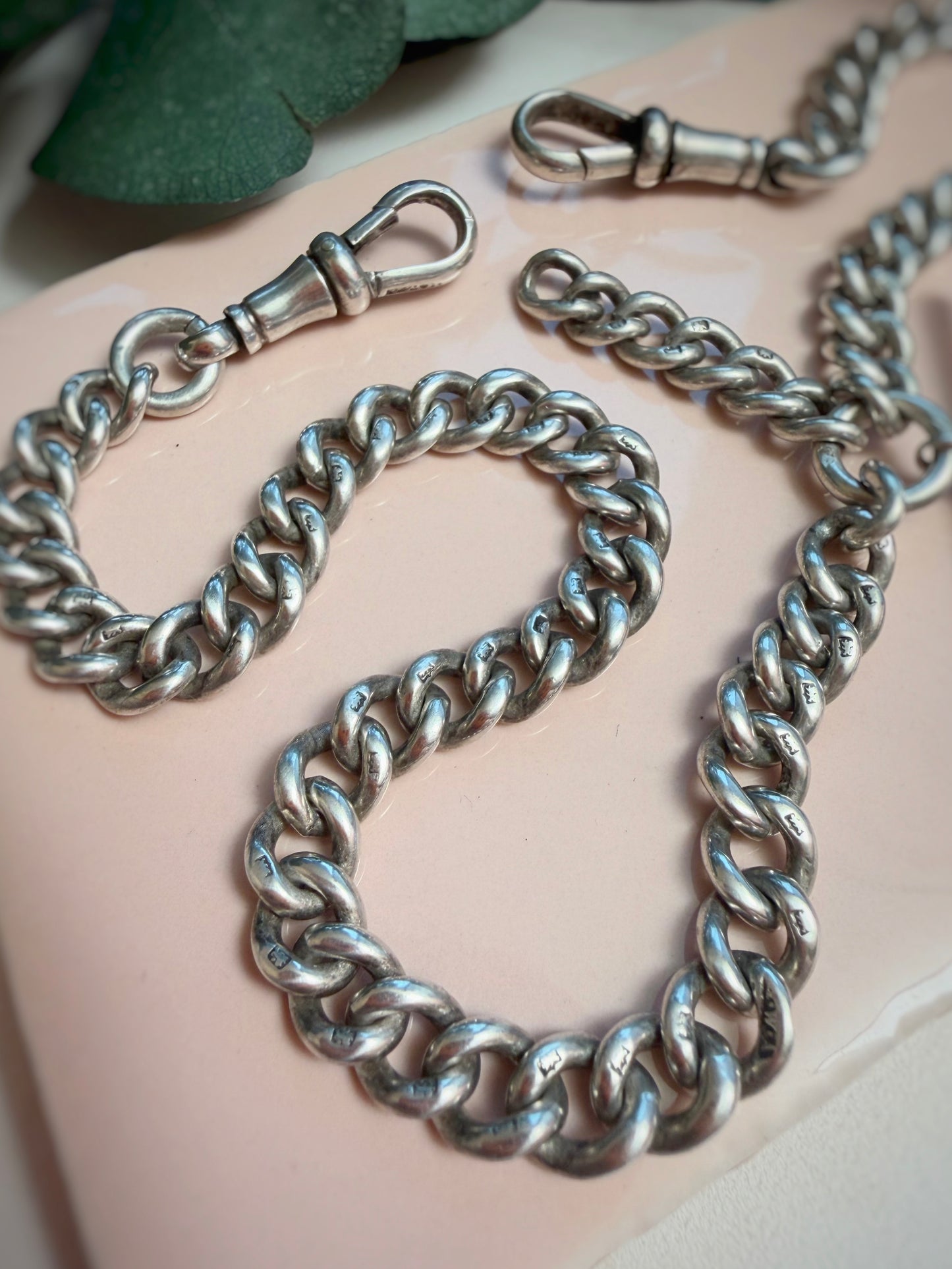 Antique 1912 Ungraduated Double Albert Chain (16.5")