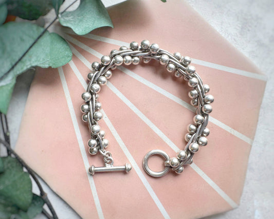 Vintage XL Architectural Fancy Link Bracelet (7")