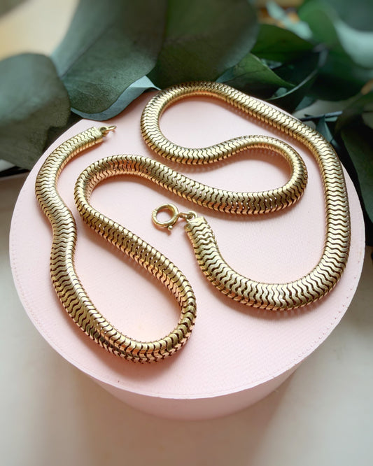 Antique 15ct Tubogas / Snake Chain (18")