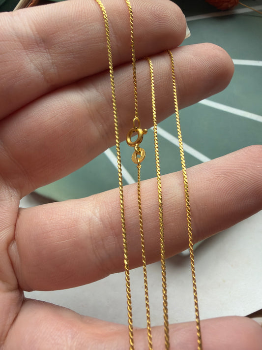 Vintage UnoAErre 18ct S-Link (21”)