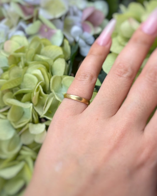 Antique Sleek High Carat Wedding Band