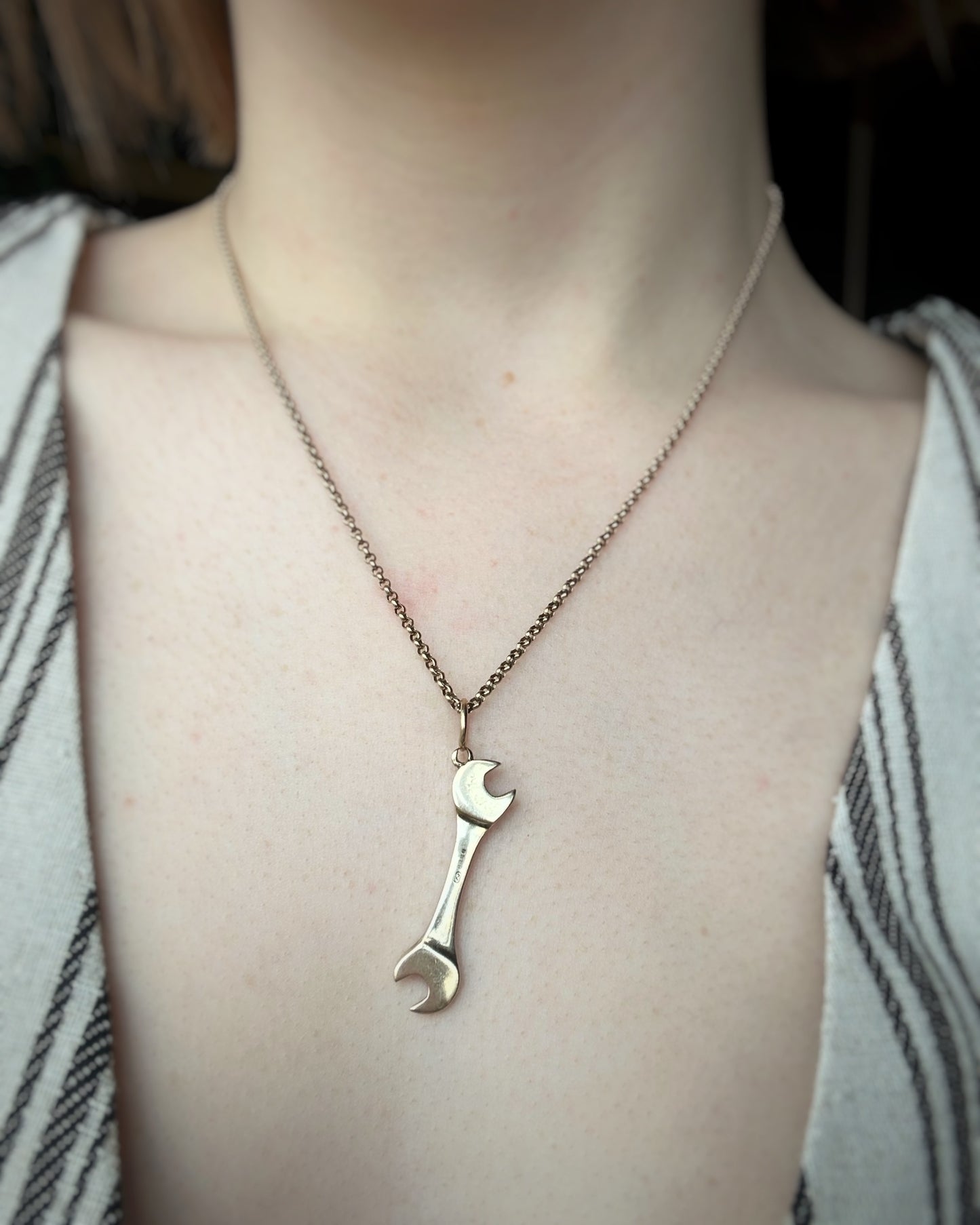 Vintage Solid Spanner Charm