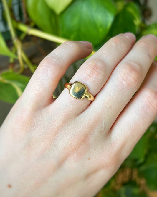 Mid-Century 1942 Squared Signet Ring (M / 6.25)
