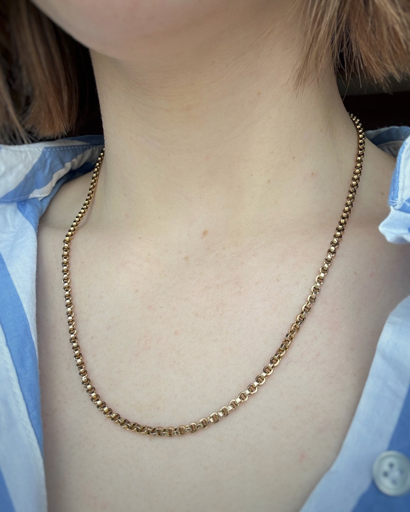 Antique Rolo Link Chain (19")