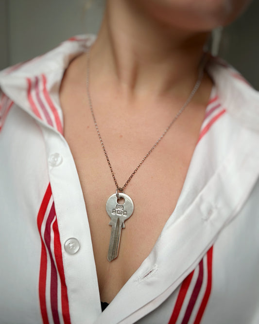 Vintage 1978 Giant Key Charm