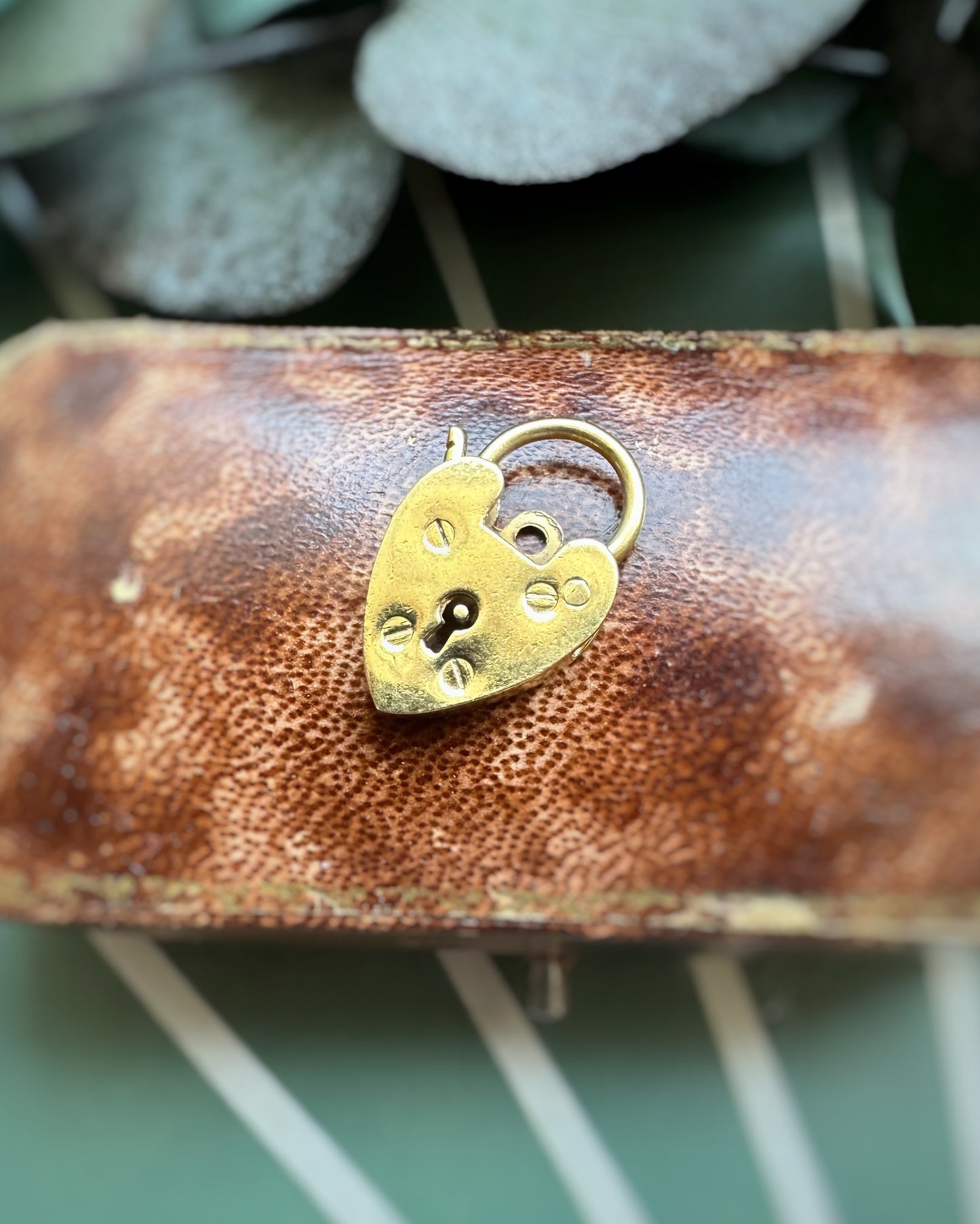 Vintage 1973 Ultra Yellow Heart Padlock