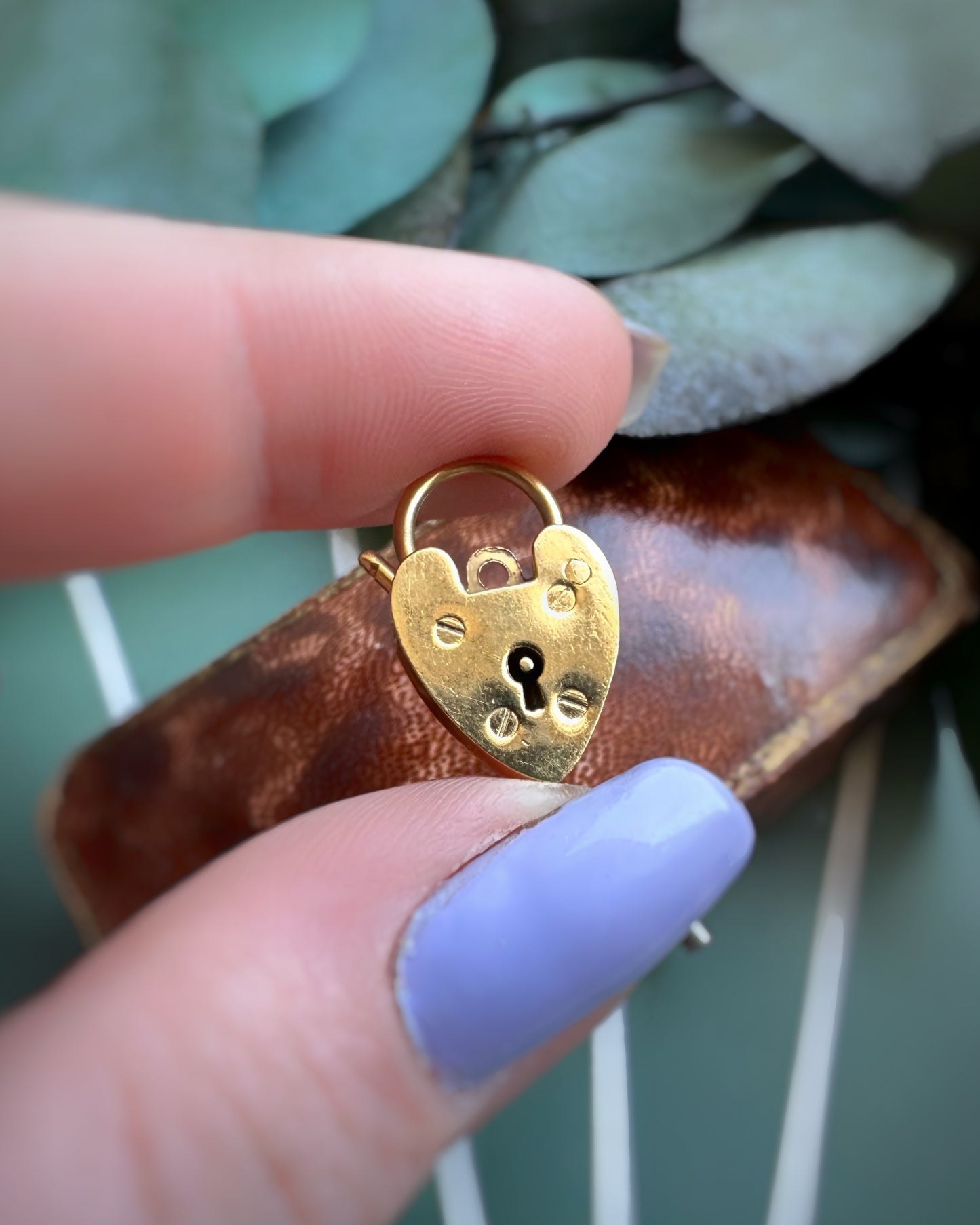 Vintage 1973 Ultra Yellow Heart Padlock