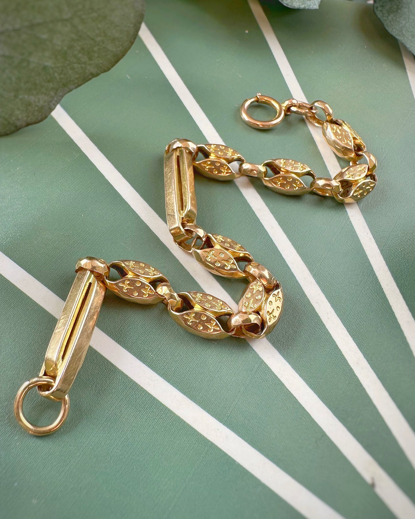 Antique Double Trombone and Puffy Mariner-Esque Link (7.5")
