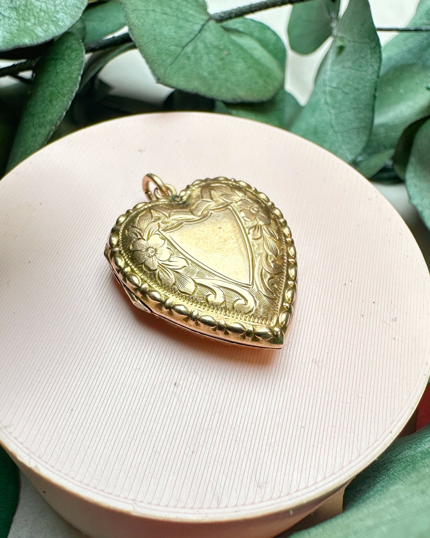Antique Puffy Heart Locket