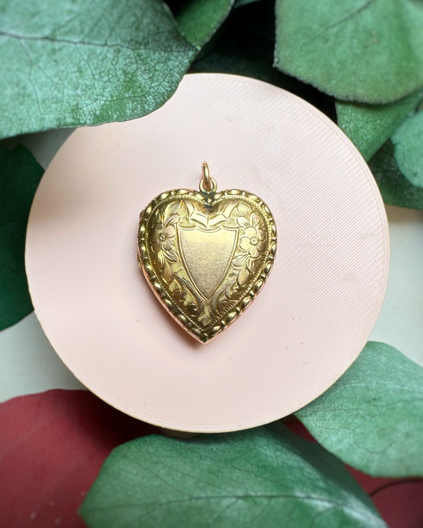 Antique Puffy Heart Locket