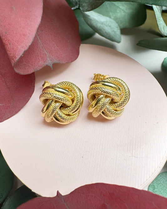 Vintage UnoAErre Chunky Knot Studs