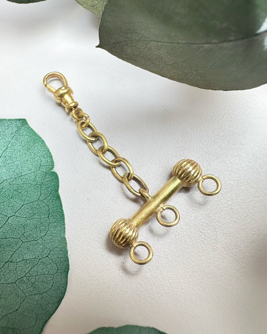 Vintage Component Cable-Link Necklace Separator / Extender