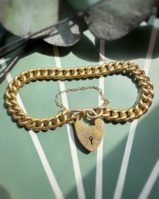 Antique Ungraduated Curb Bracelet (7.5")