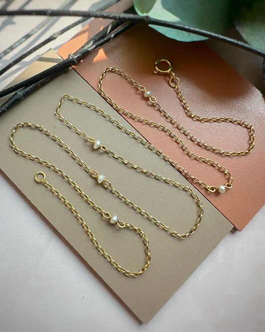 Vintage Belcher with Baroque Pearl Stations (22")