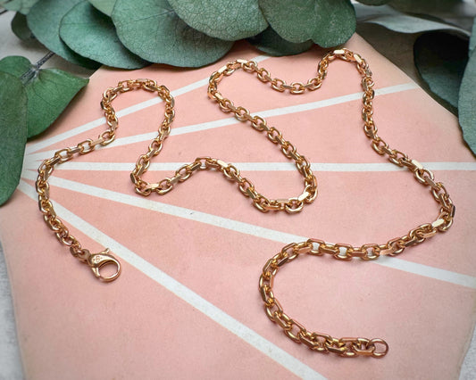 Vintage Chunky Designer Biker Chain (22")