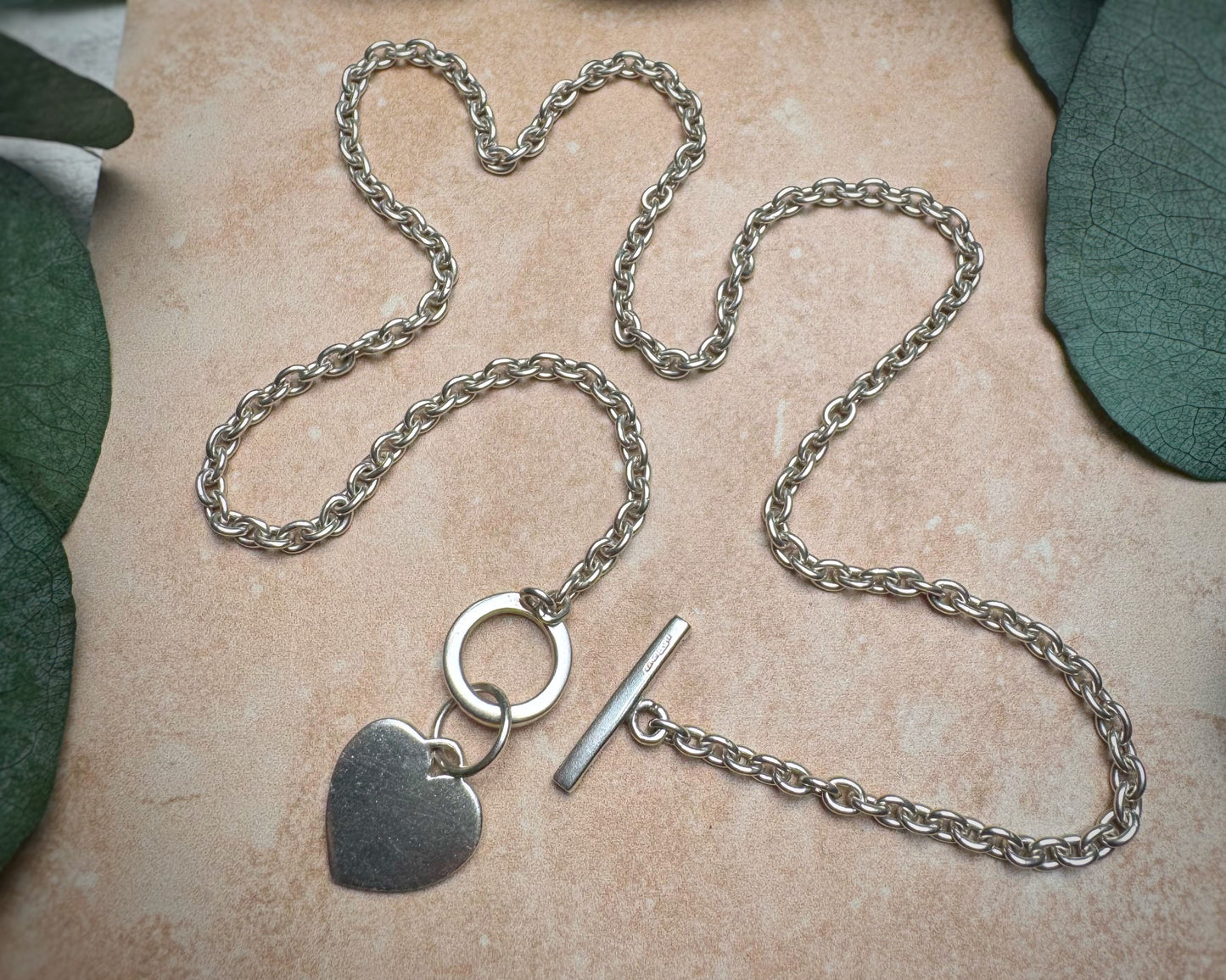Vintage Mini Cable with y2k Heart and Toggle (16")