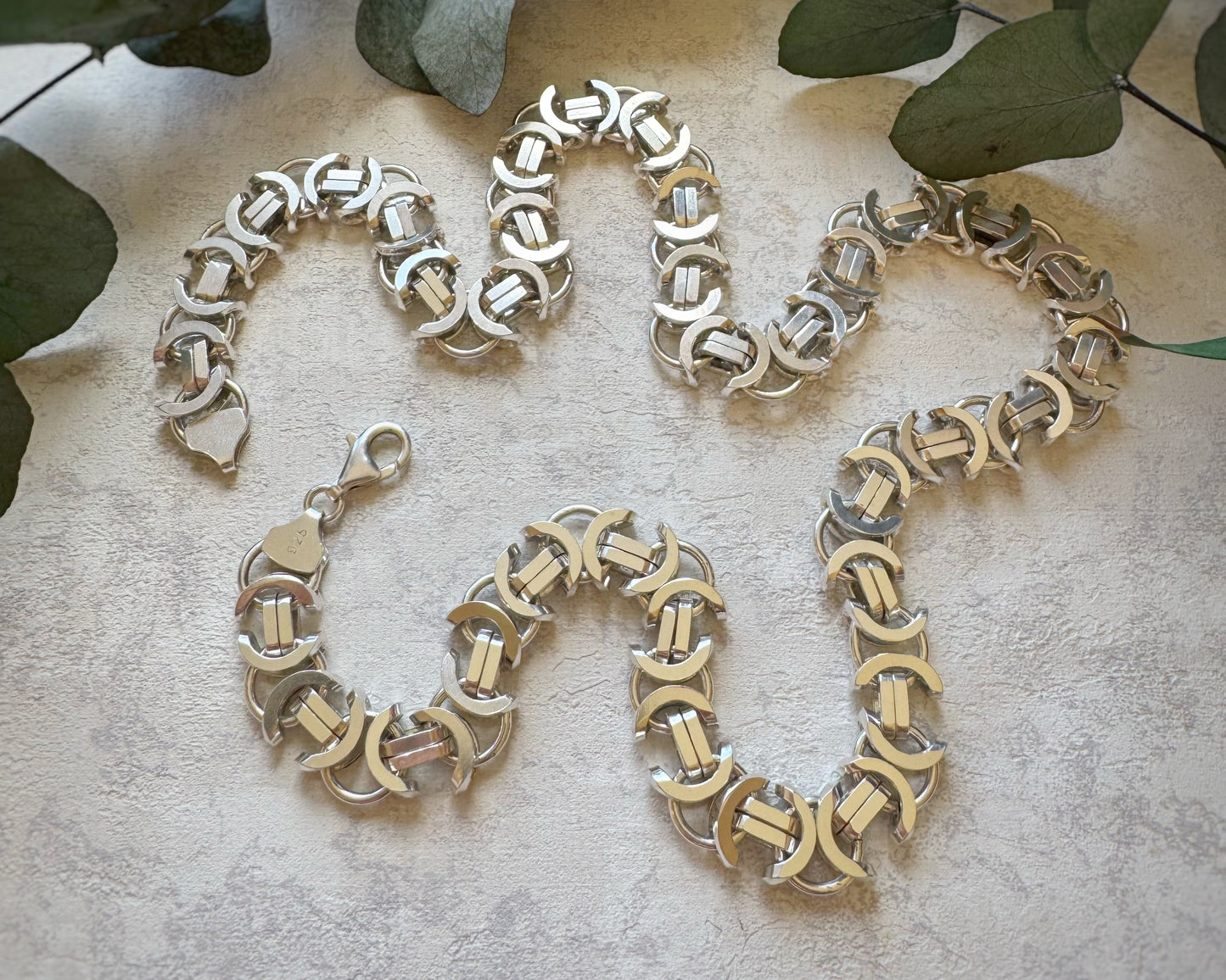 Vintage XL Flat Byzantine Chain (24")