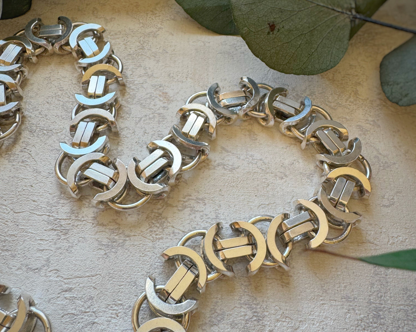 Vintage XL Flat Byzantine Chain (24")