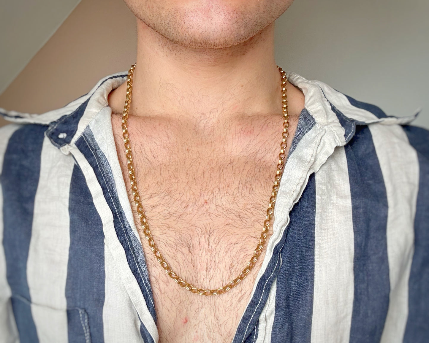 Vintage Iconically-You Chunky Ribbed Oval Belcher (27")