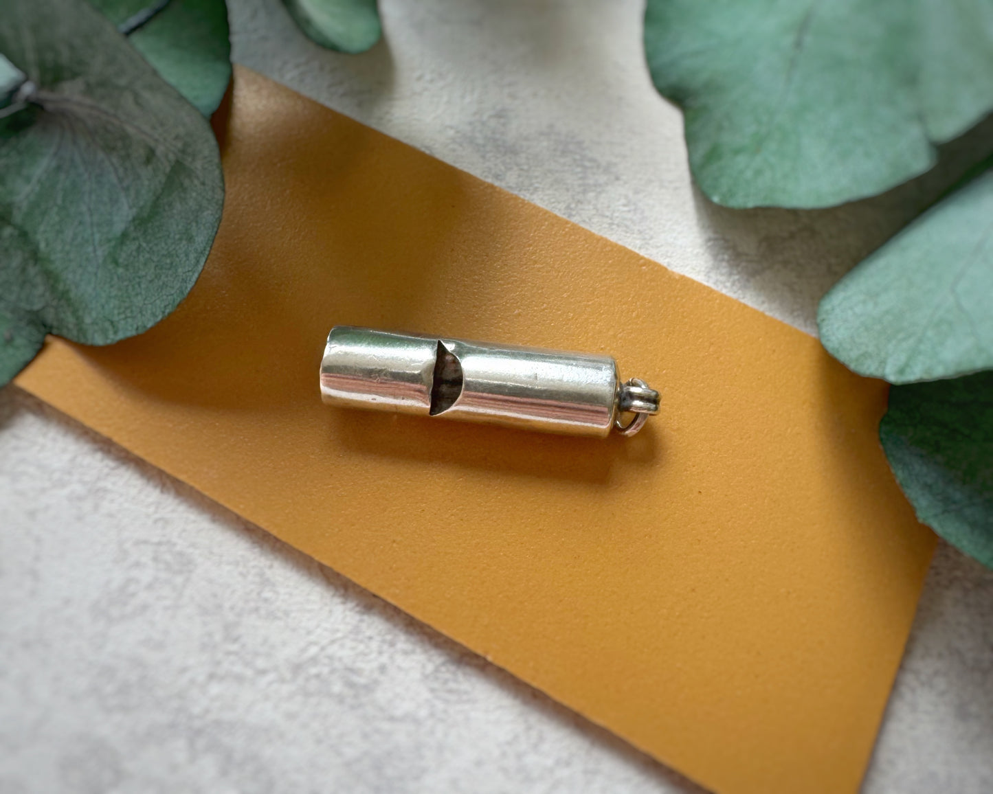 Antique Working Silver Whistle, 1907