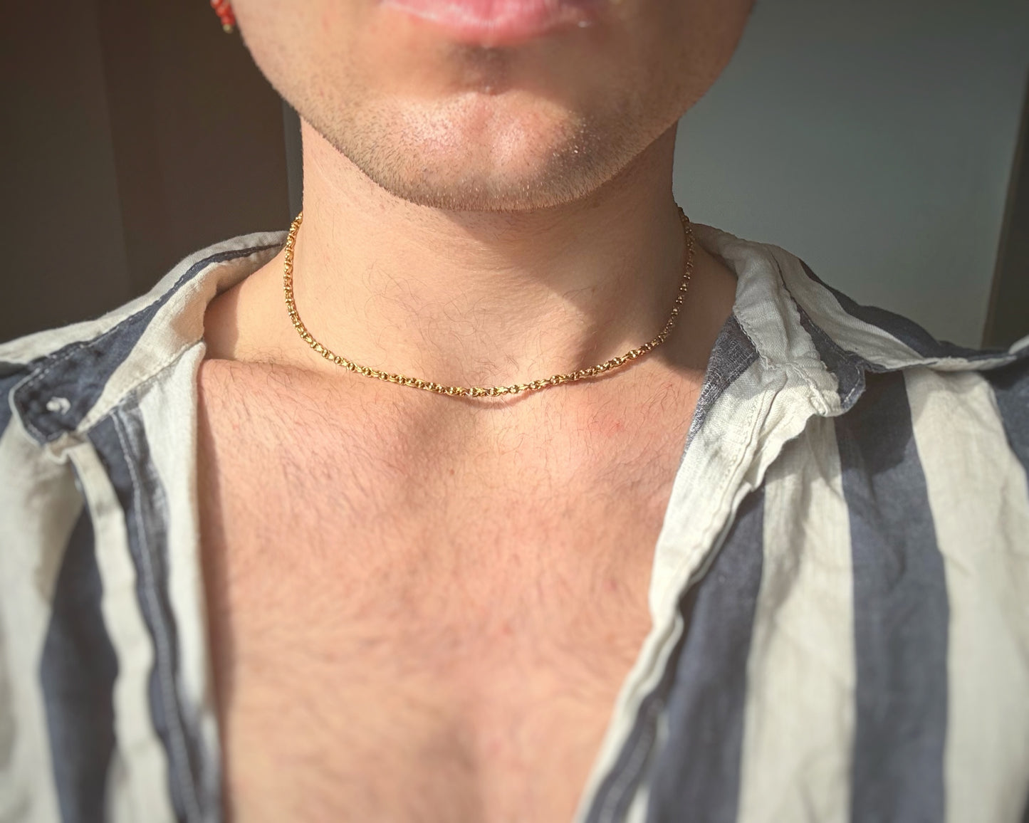Antique Fancy Mariner & Bobble Chain (17")