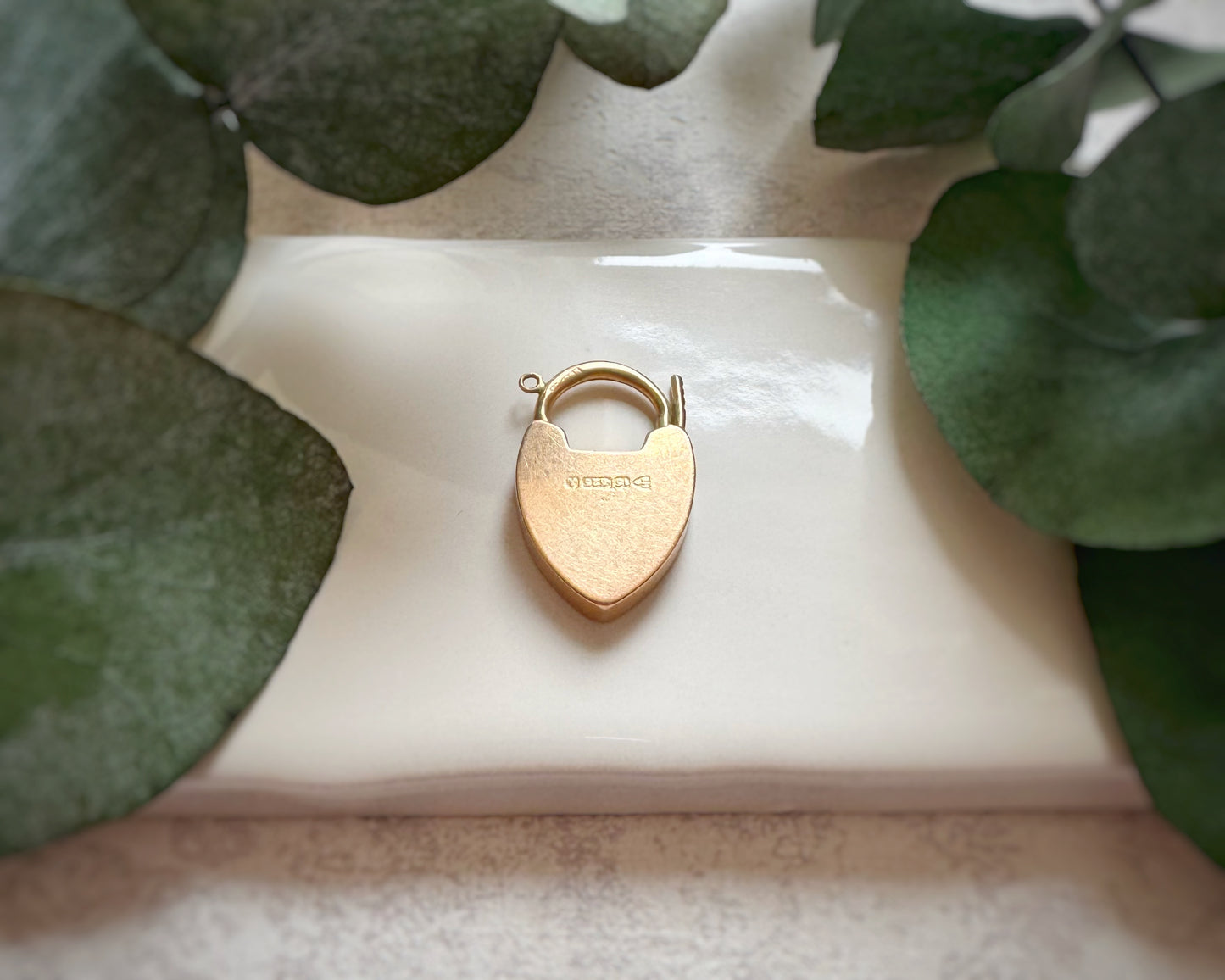 Antique 1901 High-Carat Heart Padlock