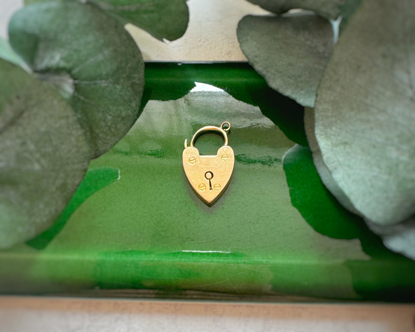 Antique 1909 High Carat Heart Padlock