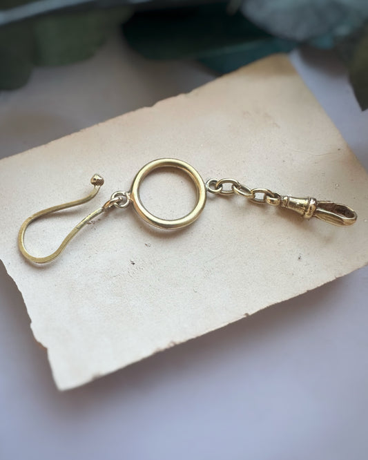 Vintage Shepherds Hook, Ring and Dog Connector / Extender (2 + 3/4")