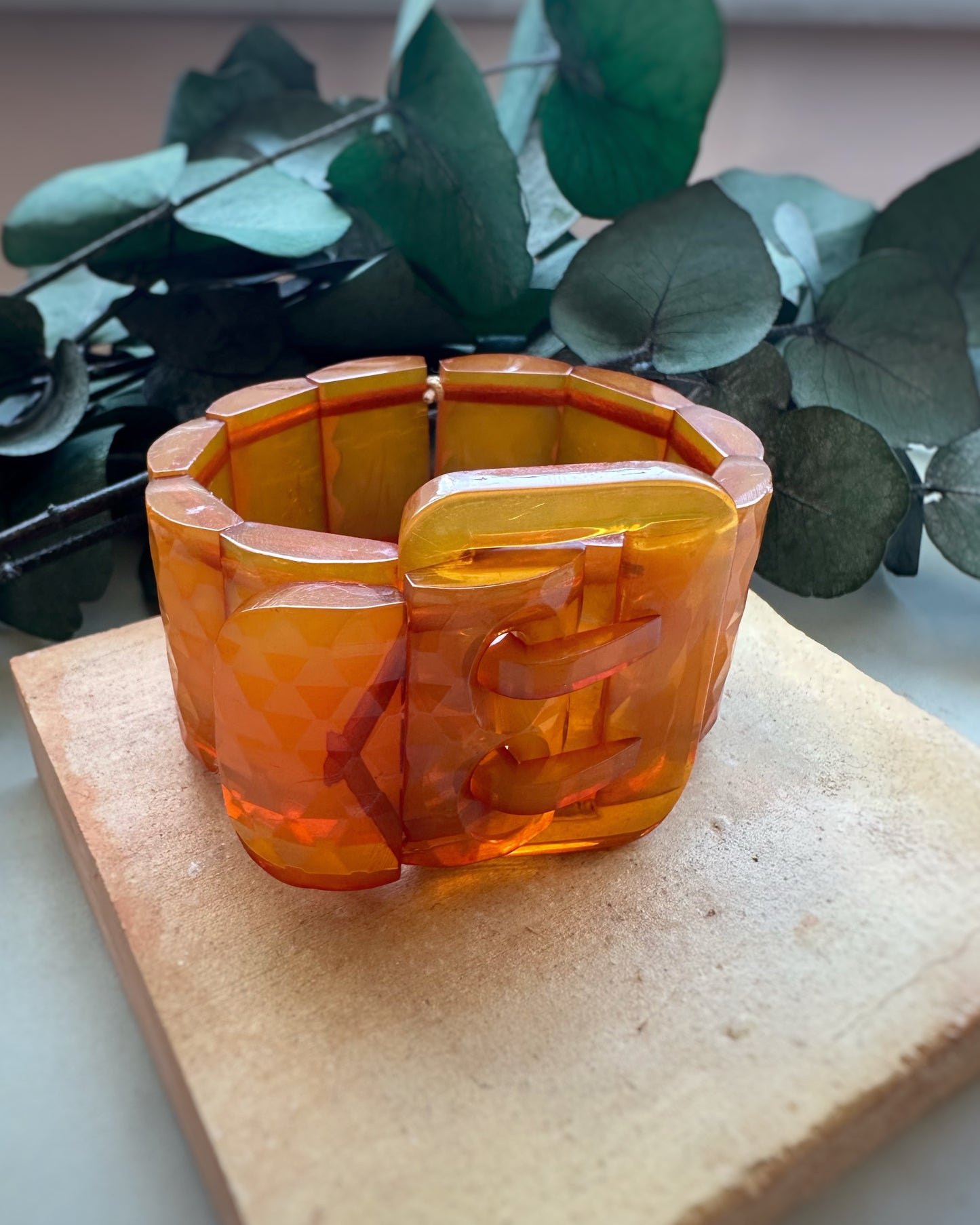 Vintage Oversized Resin Buckle (7")