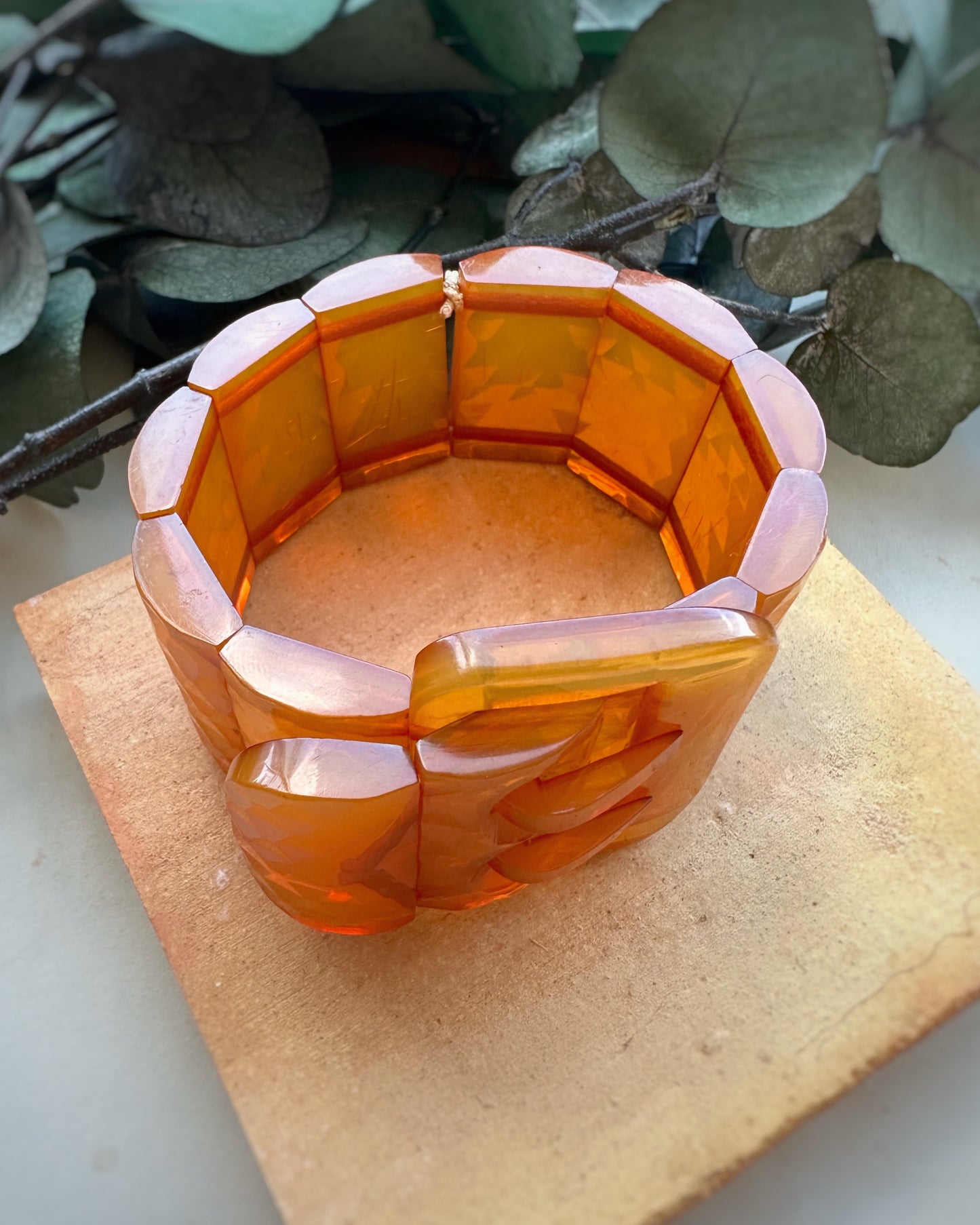 Vintage Oversized Resin Buckle (7")