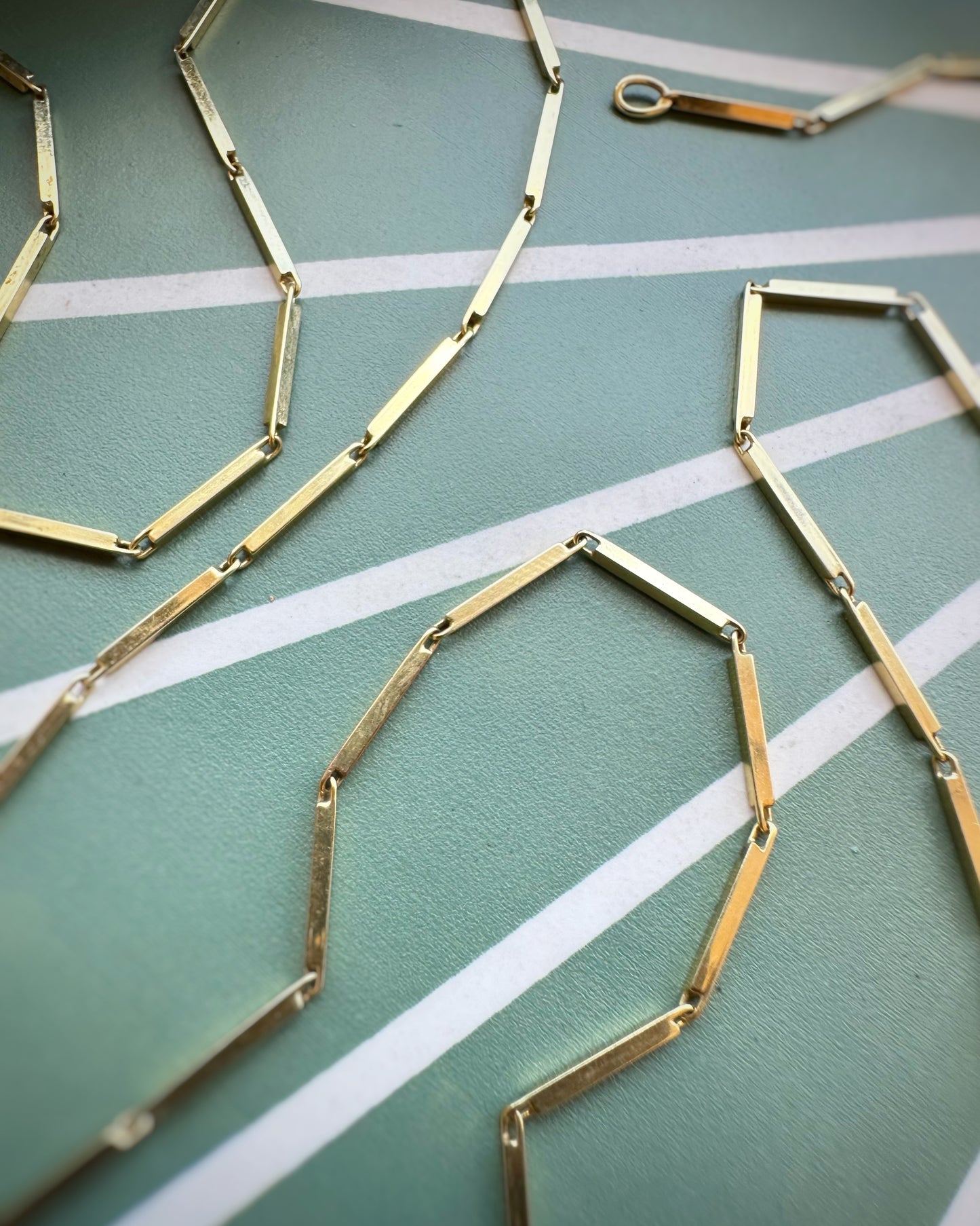 Vintage Bar Link Layering Chain (27")