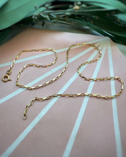 Vintage Paperclip Chain (16")