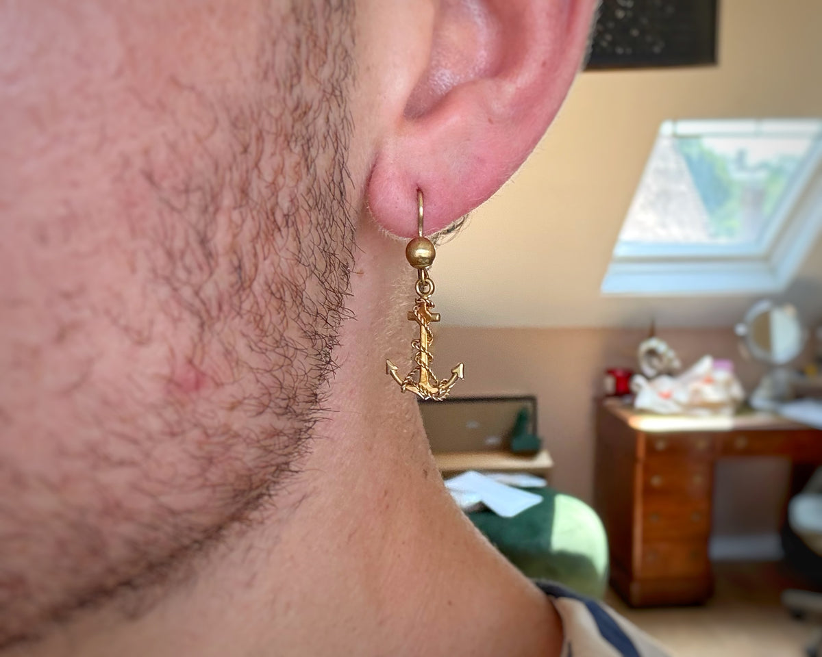 Vintage Anchor Earrings