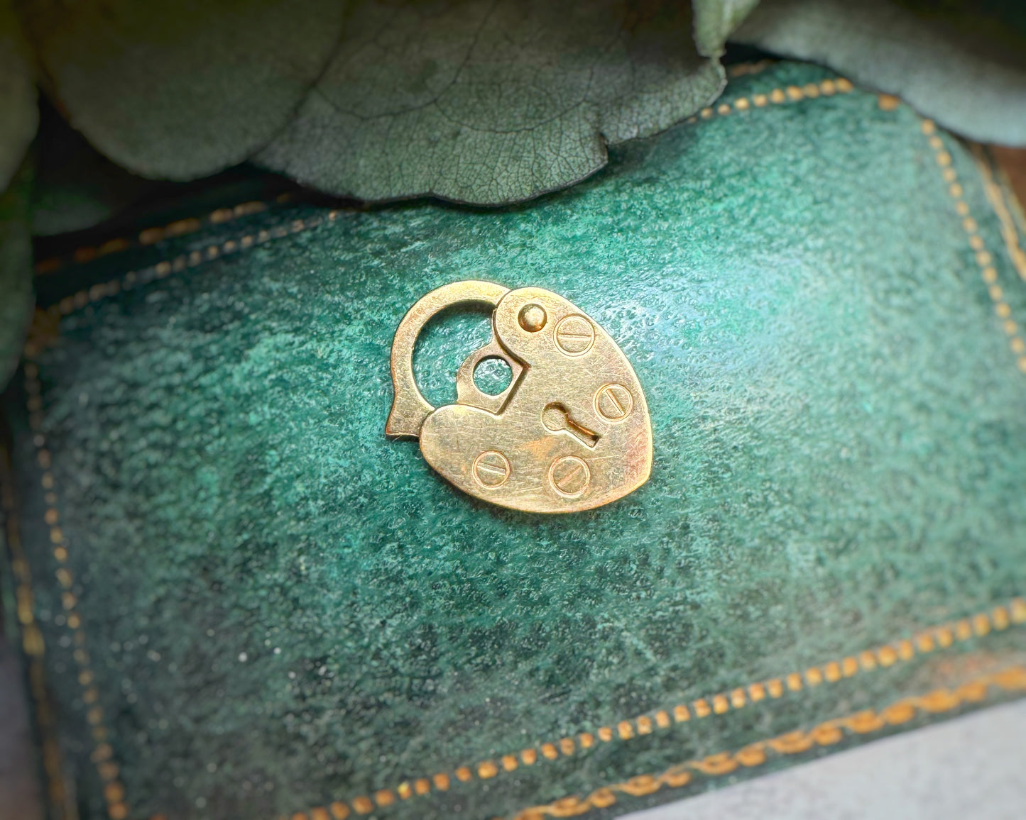 Vintage Mini Heart Padlock Charm