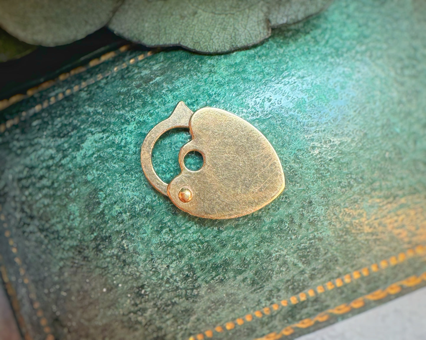 Vintage Mini Heart Padlock Charm