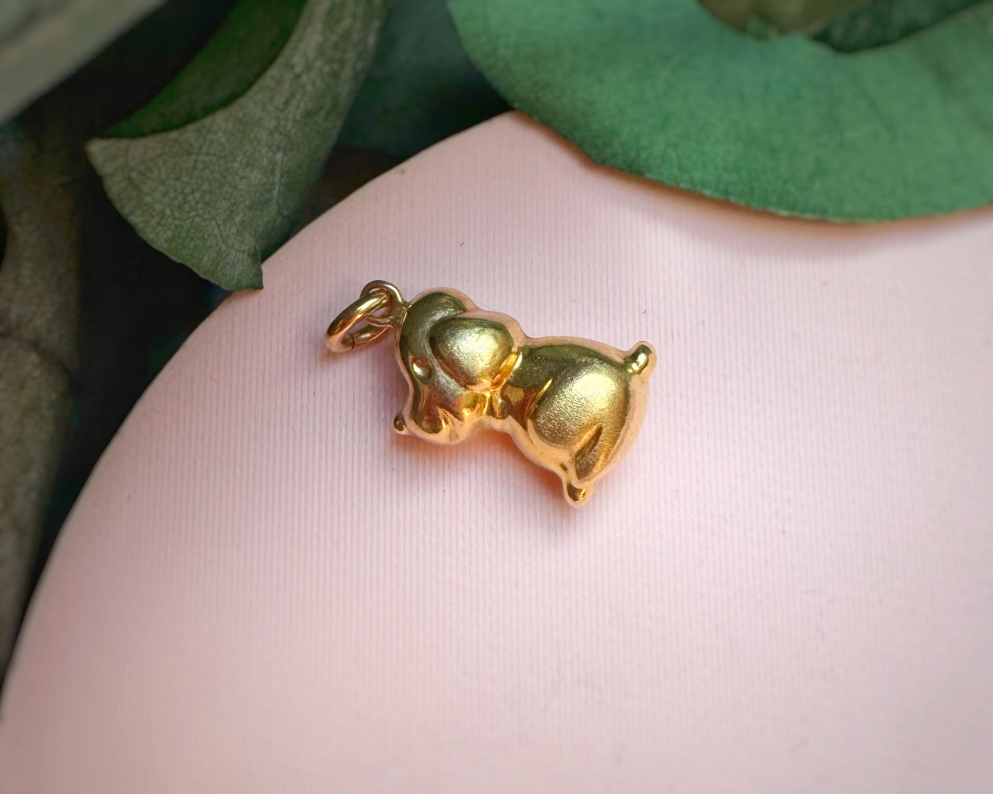 Vintage Puffy Puppy Charm