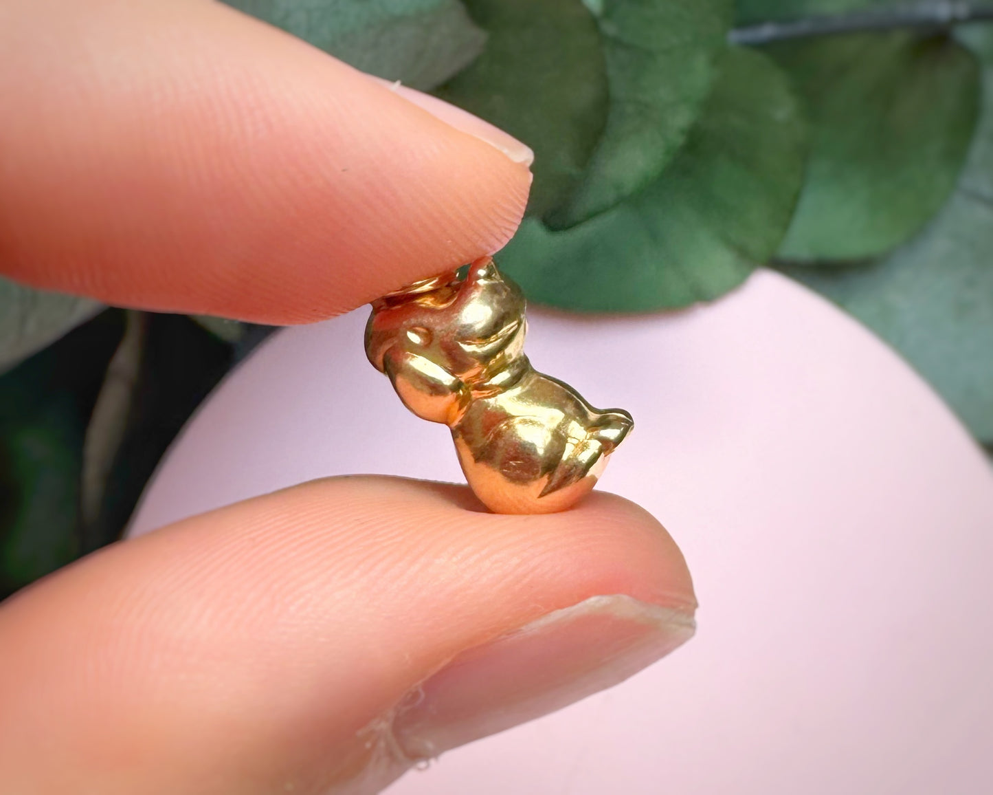Vintage Puffy Puppy Charm